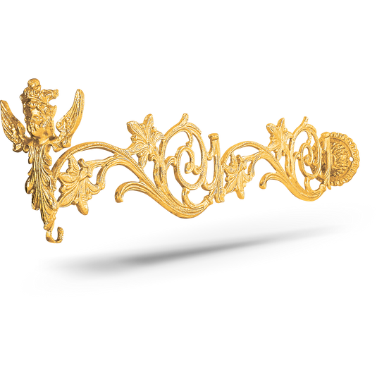 Mesingani pozlaćen držač za kandilo