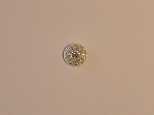 72584-SILVER METALLIC WHITE STONE
