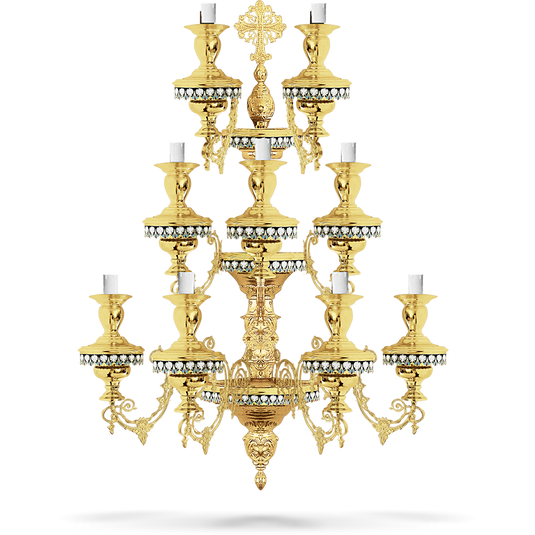 Zidna lampa sa 9 sijalice