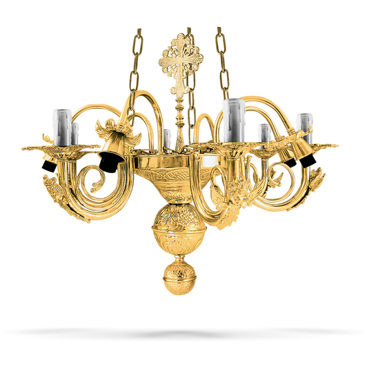 polijelej-lusteri mesingan