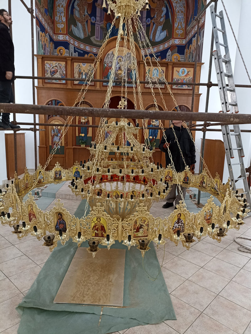 Učitaj sliku u galeriju, Luster-polijelej   aluminski
