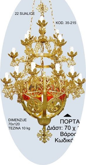 lusteri-polijelej aluminski