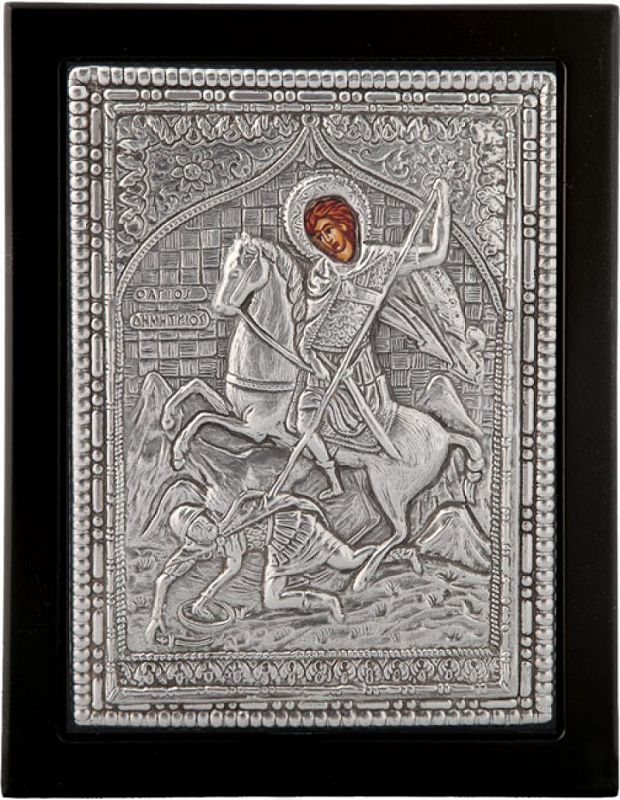 Učitaj sliku u galeriju, Ikone oblozene srebrom - crna, posrebrenje
