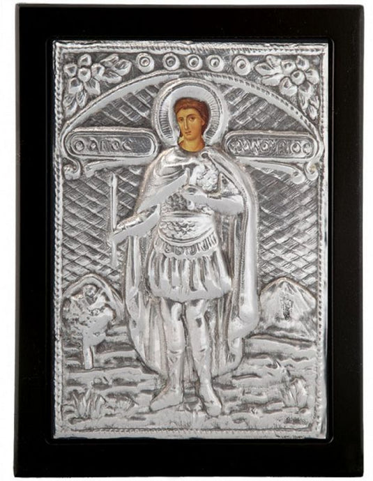 Ikone oblozene srebrom - crna, posrebrenje