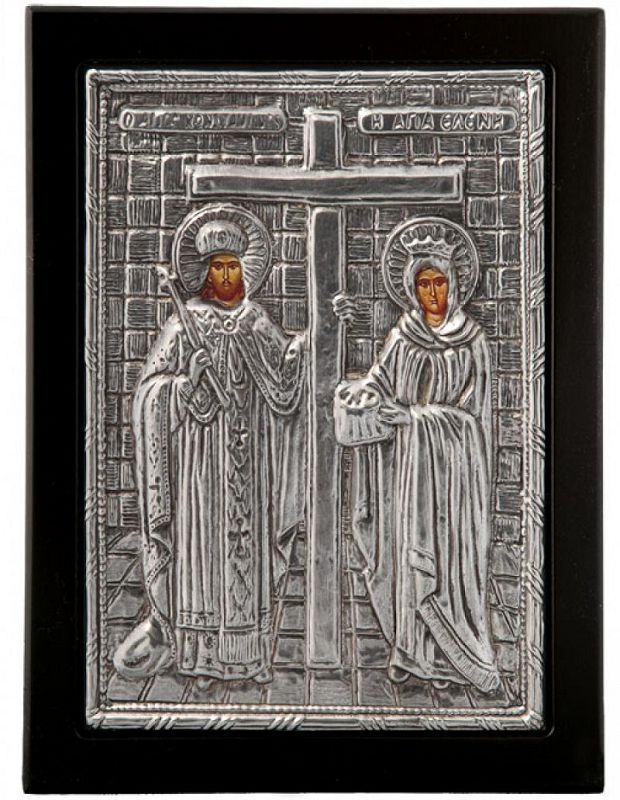 Učitaj sliku u galeriju, Ikone oblozene srebrom - crna, posrebrenje
