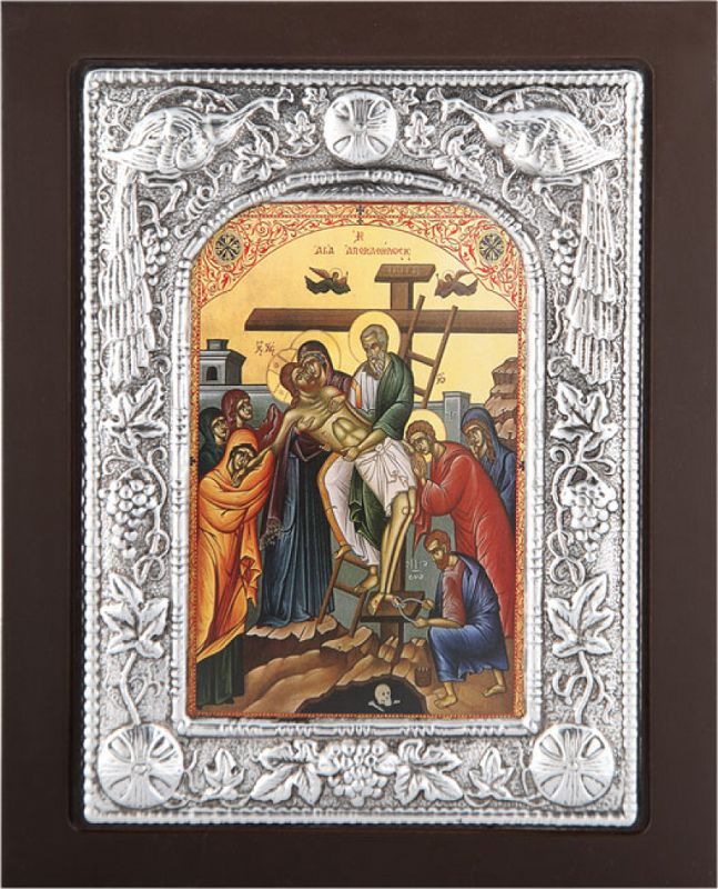 Učitaj sliku u galeriju, Ikone oblozene srebrom - crna, posrebrenje
