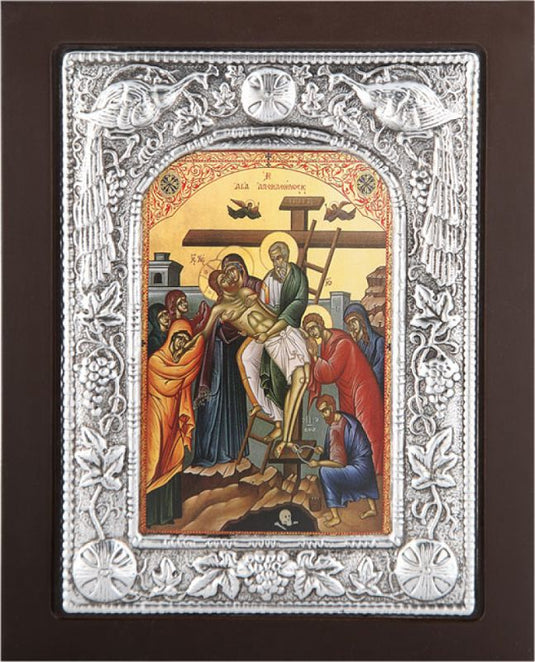 Ikone oblozene srebrom - crna, posrebrenje