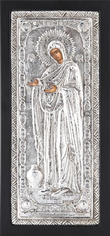 Učitaj sliku u galeriju, Ikone oblozene srebrom - crna, posrebrenje
