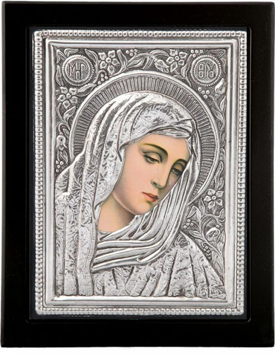 Ikone oblozene srebrom - crna, posrebrenje