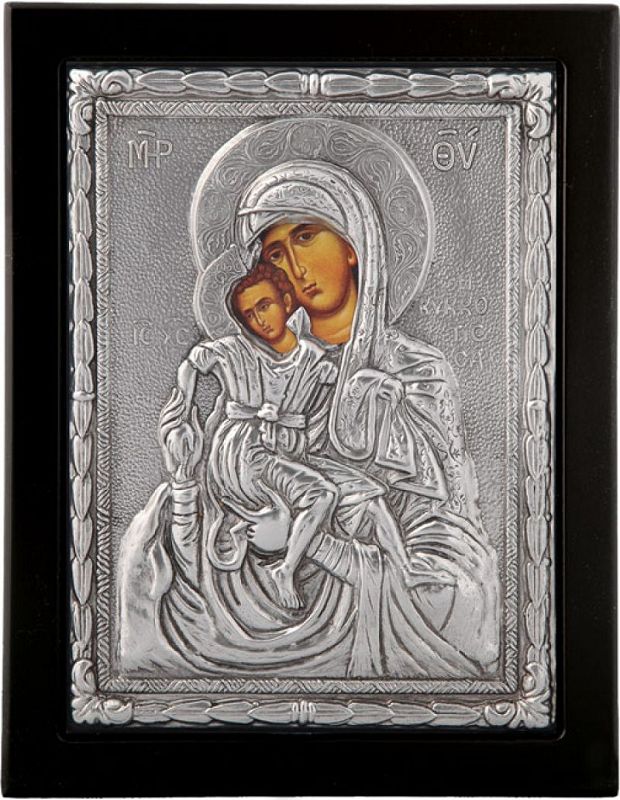 Učitaj sliku u galeriju, Ikone oblozene srebrom - crna, posrebrenje
