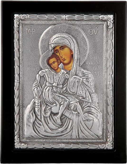 Ikone oblozene srebrom - crna, posrebrenje