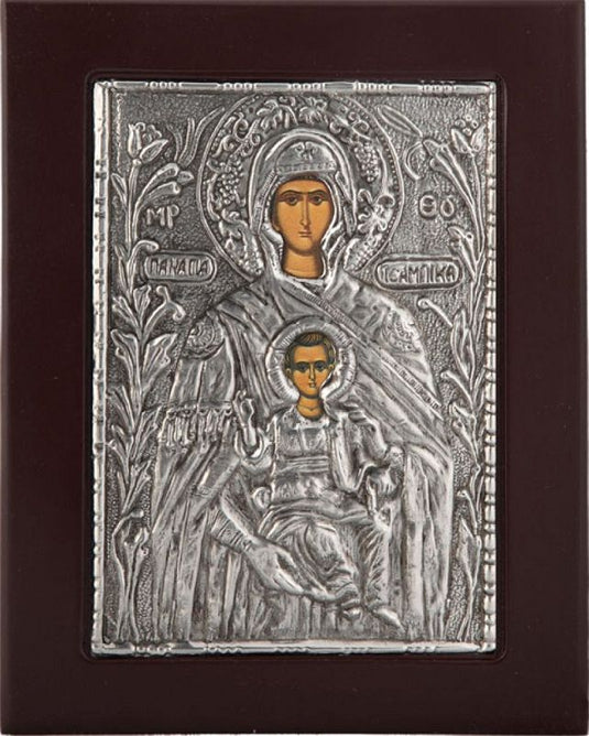 Ikone oblozene srebrom - crna, posrebrenje