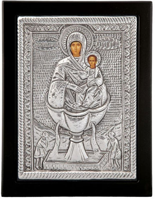 Ikone oblozene srebrom - crna, posrebrenje